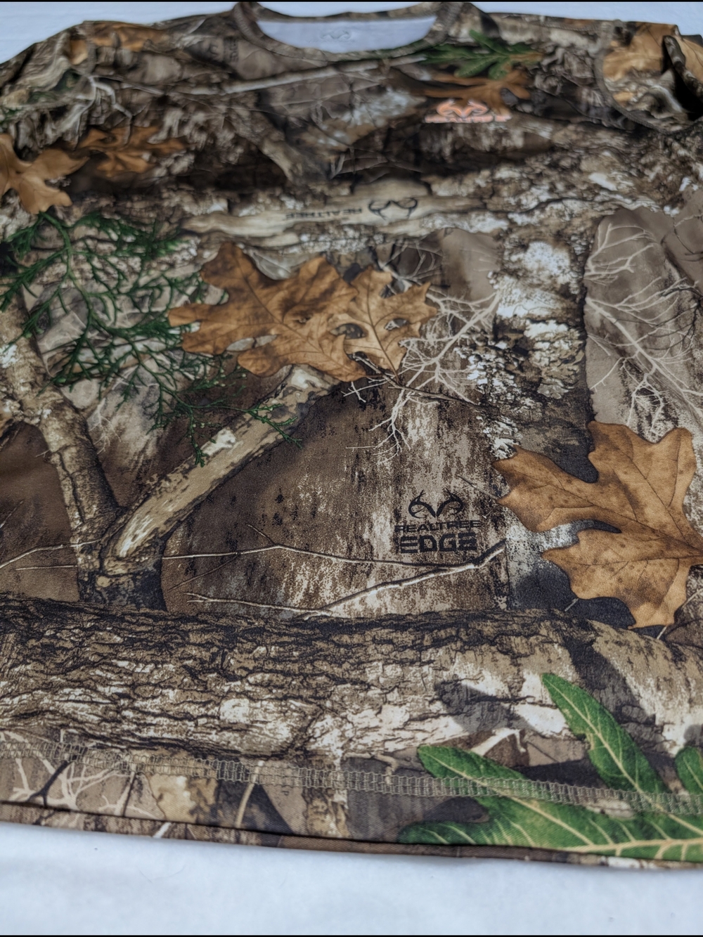 Realtree Edge Men's Long Sleeve Camo Shirt - Brown/Green/Tan Hunting Size Large - Picture 2 of 7